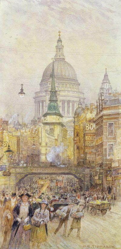 View of Fleet Street by Henry Edward Tidmarsh